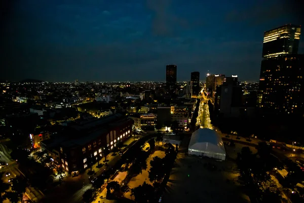 Západ Slunce Soumrak Noční Pohled Krásného Národního Muzea Revoluce Ciudad — Stock fotografie