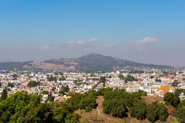Beautiful landmark taken from Cholula in Puebla, Mexico. View on volcano and mountain