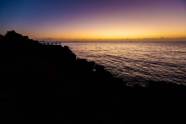 Schönes Landschaftsfoto Aufgenommen Auf Der Insel Cozumel Mexiko Während Eines — Stockfoto