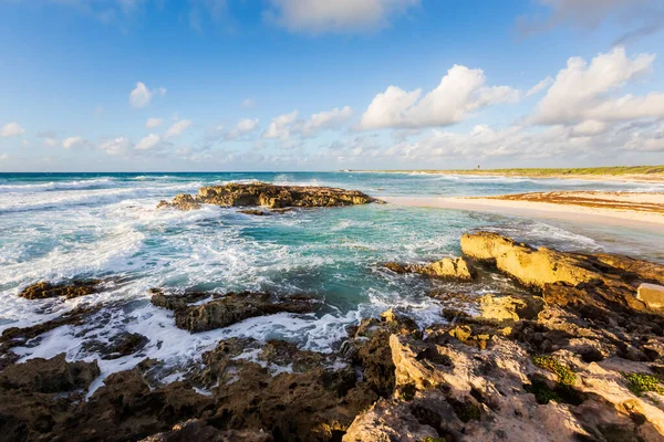 Krásná Krajina Fotografie Pořízena Ostrově Cozumel Mexiku Během Slunečného Dne — Stock fotografie