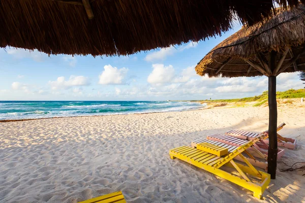 Krásná Krajina Fotografie Pořízena Ostrově Cozumel Mexiku Během Slunečného Dne Stock Snímky