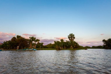 Puerto Escondido 'dan Puerto Suelo, Meksika' ya güneşli bir günde güzel bir at gezisi. Eko kavramı.