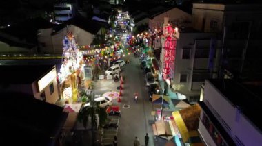 Georgetown, Penang, Malezya - 10 Ekim 2022: Queen Caddesi 'ndeki Sri Mahamariamman Tapınağı