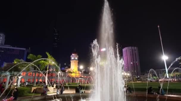 Bukit Bintang Kuala Lumpur Malaysia Sep 2022 Panning Air Mancur — Stok Video