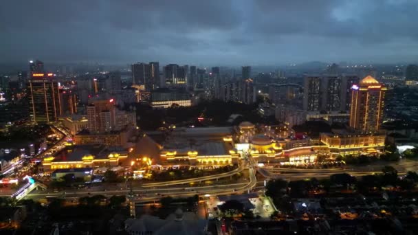 Petaling Jaya Kuala Lumpur Malajsie Listopad 2022 Letecký Pohled Odtáhne — Stock video