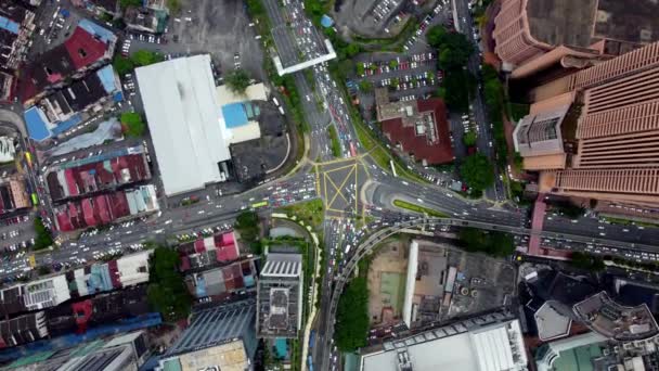 Bukit Bintang Kuala Lumpur Maleisië Nov 2022 Bovenaanzicht Vanuit Lucht — Stockvideo