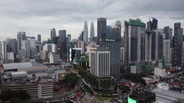 Bukit Bintang Kuala Lumpur Malajsie Lis 2022 Letecký Přesun Nad — Stock video