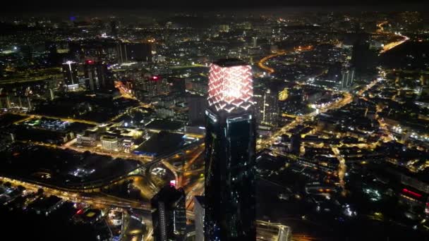 Bukit Bintang Kuala Lumpur Malaysia Nov 2022 Aerial View Trx — Stock Video