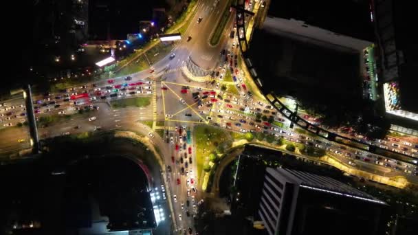 Букит Бинтанг Куала Лумпур Малайзия Ноя 2022 Снижающийся Воздуха Взгляд — стоковое видео