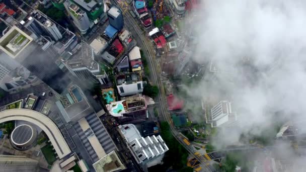 Bukit Bintang Kuala Lumpur Malaysia November 2022 Puncak Udara Turun — Stok Video