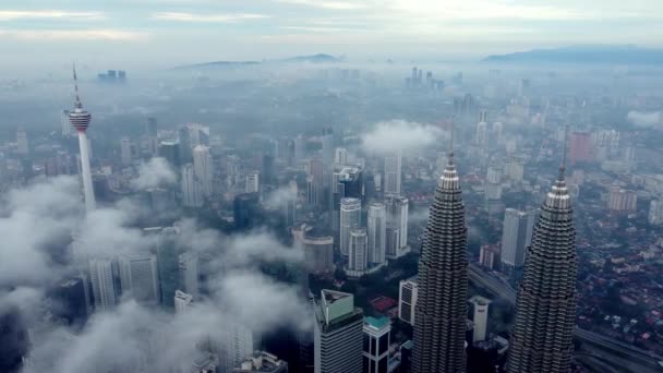 Bukit Bintang Kuala Lumpur Malajsie Listopadu 2022 Letecký Pohled Výšky — Stock video