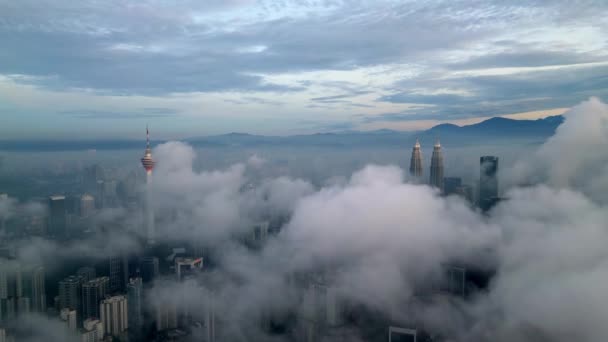 Bukit Bintang Kuala Lumpur Malaysia November 2022 Tembakan Drone Bergerak — Stok Video