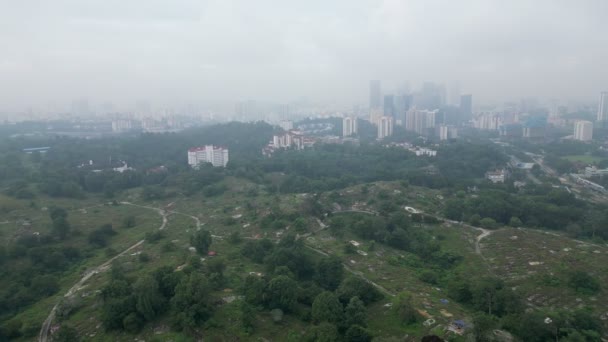 Bukit Bintang Kuala Lumpur Malásia Nov 2022 Drone Shot Descending — Vídeo de Stock