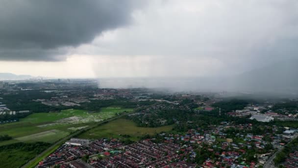 Légi Kilátás Eső Alma Penang — Stock videók