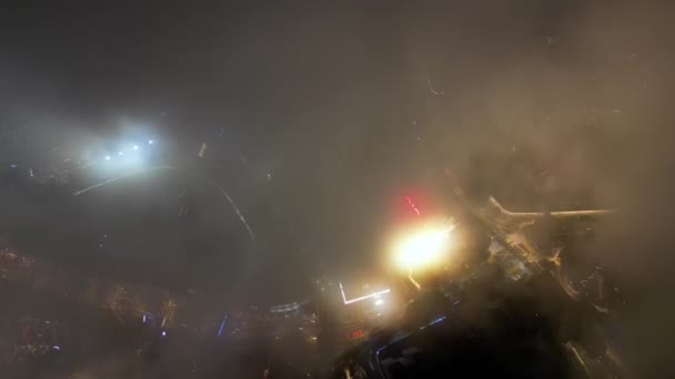 空中上からの眺めブキッ ビンタンの低霧雲の形成 クアラルンプール — ストック動画