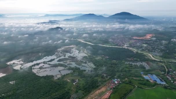 Zborul Aerian Deasupra Carierei Abandonate Satului Malay — Videoclip de stoc