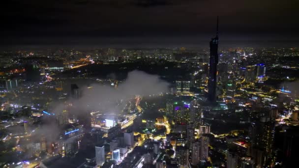 Bukit Bintang Kuala Lumpur Malaysia Nov 2022 Drone Shot City — Stock Video