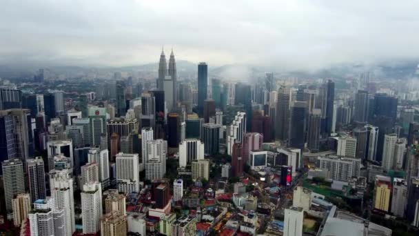 Bukit Bintang Kuala Lumpur Malajsie Listopadu 2022 Drone Shot Slowly — Stock video