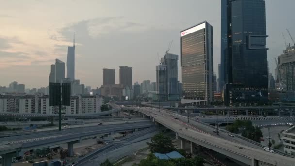 Bukit Bintang Kuala Lumpur Malezya Kasım 2022 Hava Manzaralı Jalan — Stok video