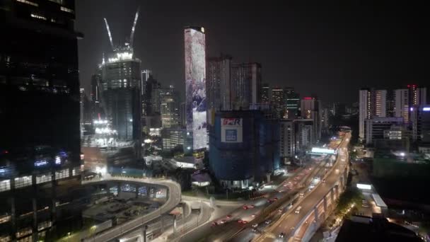 Bukit Bintang Kuala Lumpur Malaysia Nov 2022 Aerial View Construction — Stock Video