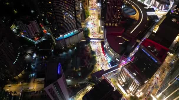 Bukit Bintang Kuala Lumpur Malaysia Desember 2022 Pandangan Udara Jalan — Stok Video