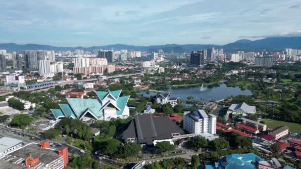 Titiwangsa Kuala Lumpur Malaysia December 2022 Aerial Istana Budaya Taman — 图库视频影像