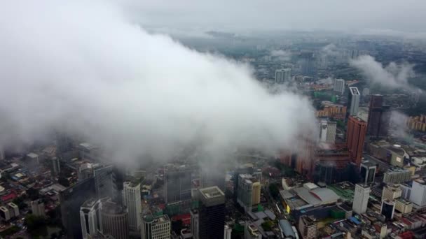 Bukit Bintang Kuala Lumpur Malaysia November 2022 Terbang Atas Awan — Stok Video