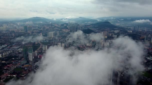 Bukit Bintang Kuala Lumpur Malajzia Nov 2022 Drone Shot Low — Stock videók