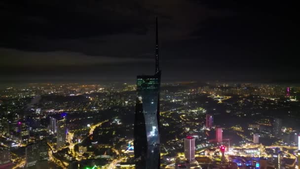 Bukit Bintang Kuala Lumpur Malaysia Nov 2022 Aerial Rotating Pnb – Stock-video
