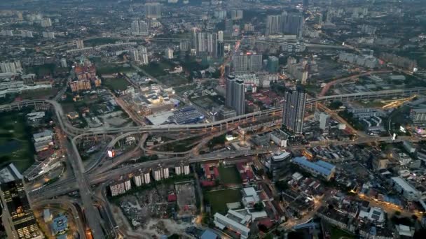 Bukit Bintang Kuala Lumpur Malaysia Nov 2022 Aerial View Highway — Stock videók