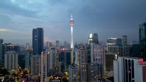Bukit Bintang Kuala Lumpur Malesia Nov 2022 Vista Aerea Spostare — Video Stock