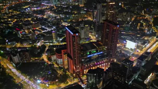 Bukit Bintang Kuala Lumpur Malaysia Nov 2022 Aerial Rotating View — Vídeos de Stock