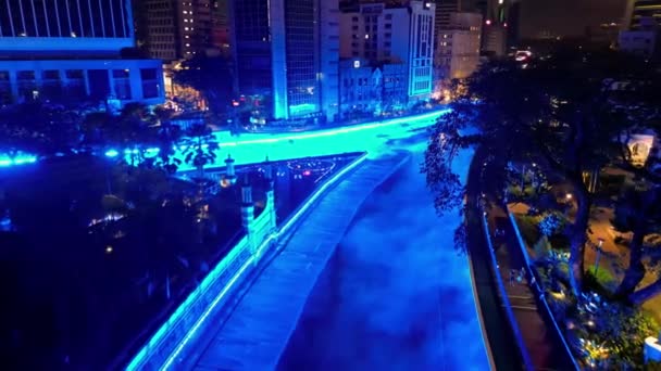Bukit Bintang Kuala Lumpur Malezya Aralık 2022 Yaşam Irmağı Ndaki — Stok video