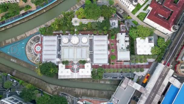 Bukit Bintang Kuala Lumpur Malaysia Dec 2022 Aerial Look Masjid — Vídeo de stock