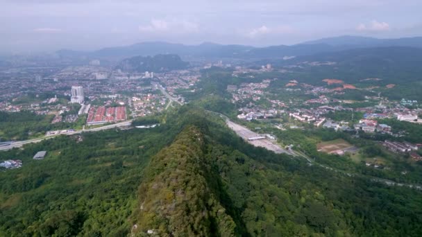 Drónlövés Bukit Tabur Része Klang Gates Quartz Ridge — Stock videók