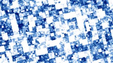 Blue and white rectangular shape geometry background. Beauty 2D computer rendering