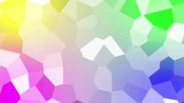 Colorful gradient mix with white block geometry pattern animation. Beauty 2D computer rendering