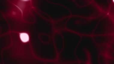 Red glow curve spline strand animation. Beauty 2D computer rendering