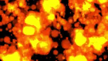 Cartoon style fire flame burn animation background. Beauty 2D computer rendering