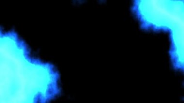 Glow fluid, energy, fractal particle motion animation. 2D computer rendering motion graphic