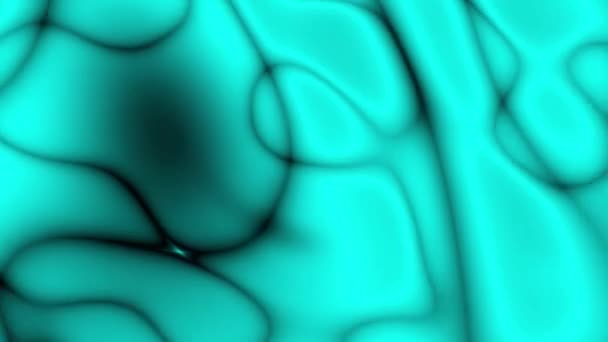 Dark Curve Spline Line Light Blue Background Animation Beauty Computer — Stock Video