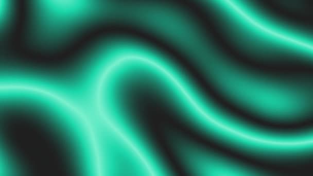 Green Glow Curve Gradient Animation Beauty Computer Rendering — Stok video