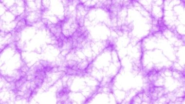 Purple entangle particle in white animation background. Computer 2D render graphic