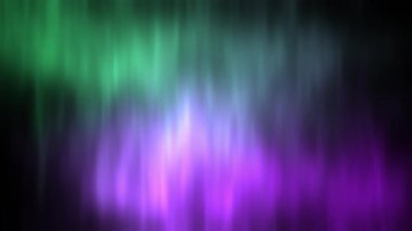 Green and purple motion aurora animation background. Computer 2D render graphic