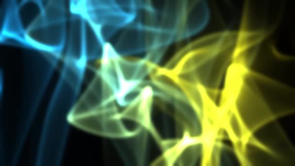 Green Yellow Tint Smoke Effect Background Animation Computer Rendering Motion — 비디오