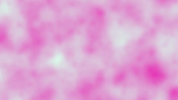 Pink White Soft Fractal Noise Smoke Abstract Animation Background Computer — Stock video