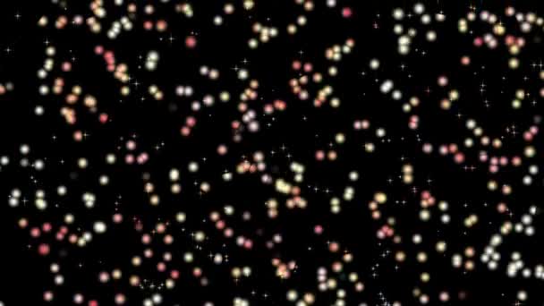 Цветные Размытие Светящийся Шар Падение Разной Анимацией Эффект Скорости Графический — стоковое видео