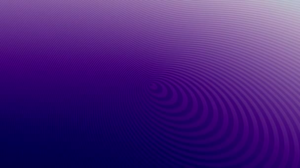 Purple Groove Circular Topography Effect Animation Graphic Vfx Rendering — Stockvideo