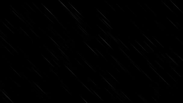 Snabb Regnar Effekt Animation Mörk Bakgrund Grafisk Vfx Återgivning — Stockvideo