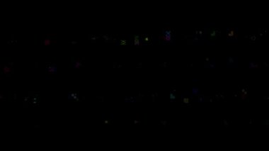 Yaratıcı renk bozukluğu, doku, obje animasyonu. 4K 2B bilgisayar oluşturma